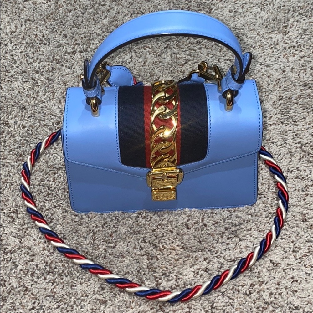 Sylvie leather mini chain bag